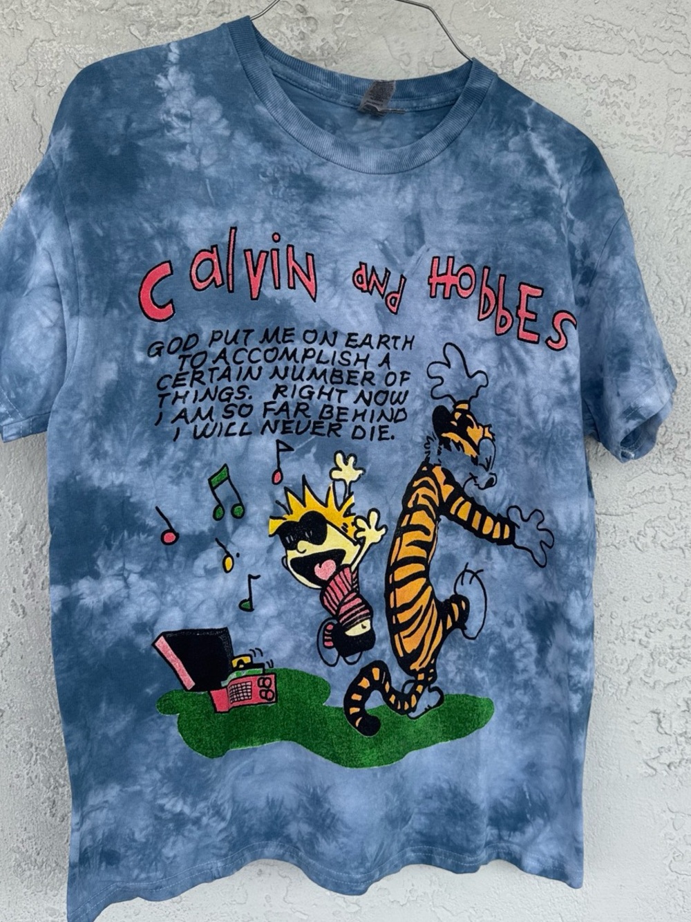 Calvin and Hobbes tiedye tee